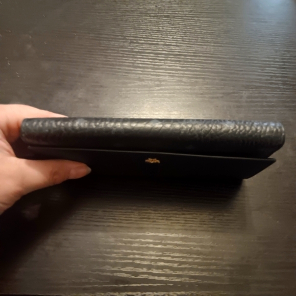 MCM With D-Rings Black Textured Leather Wallet Or Clutch (EUC) - Picture 14 of 16